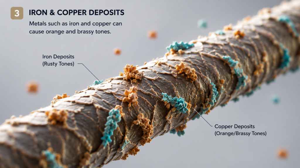 Why Does Blonde Hair Turn Orange? Hard Water, Copper, Iron and Mineral Build-Up Explained copper & iron build up