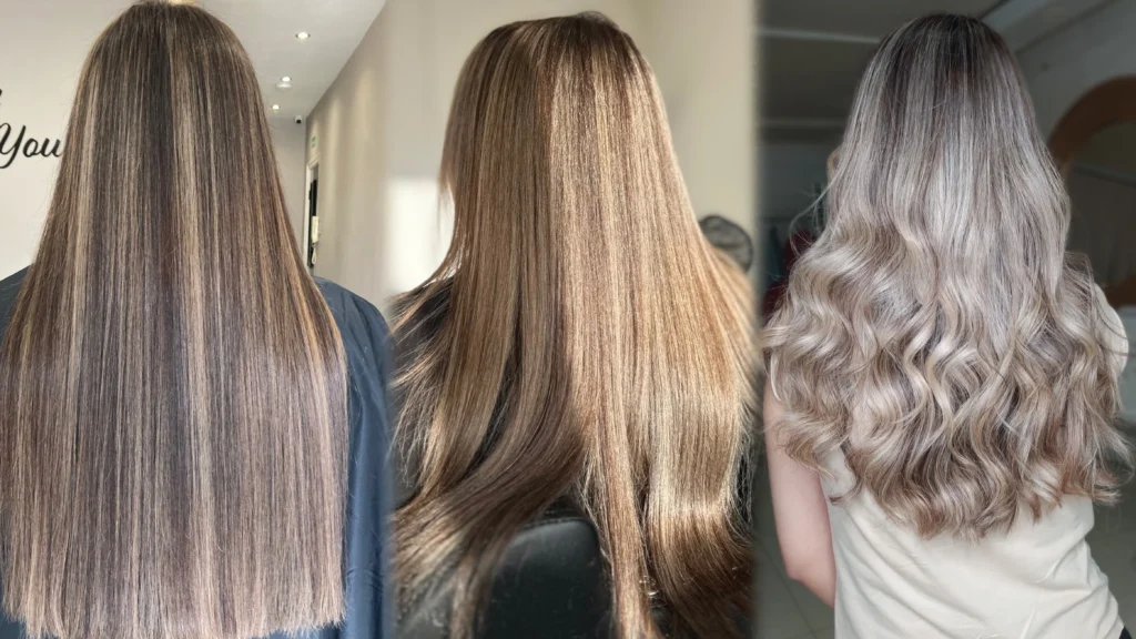 Before and After Professional Blonde Highlights Birmingham blonde highlights birmingham