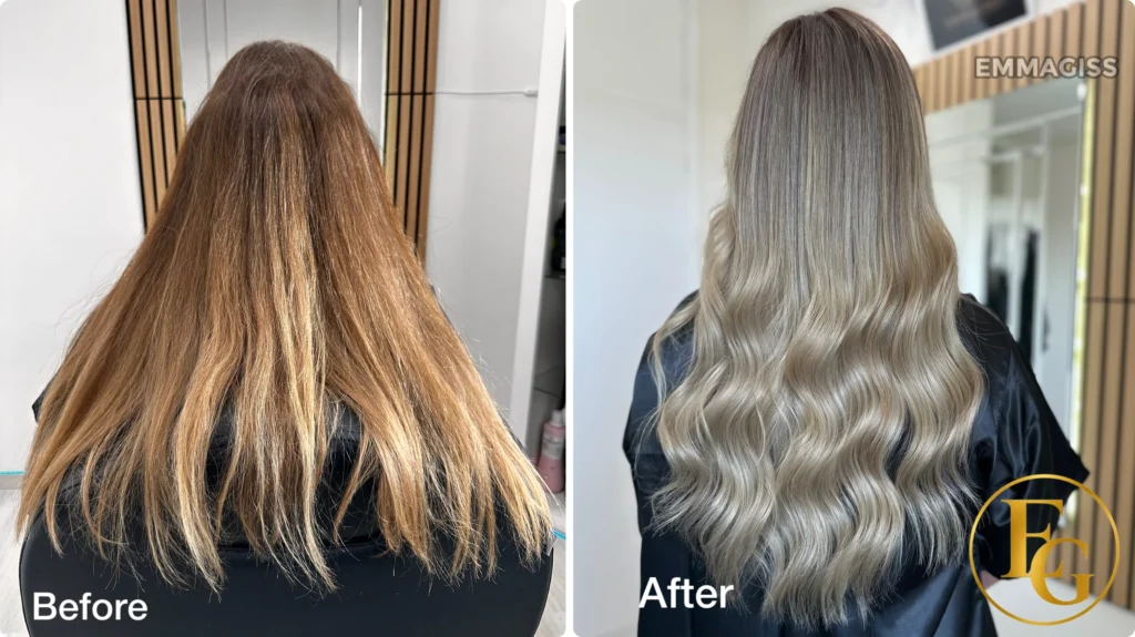 ash blonde ombre birmingham