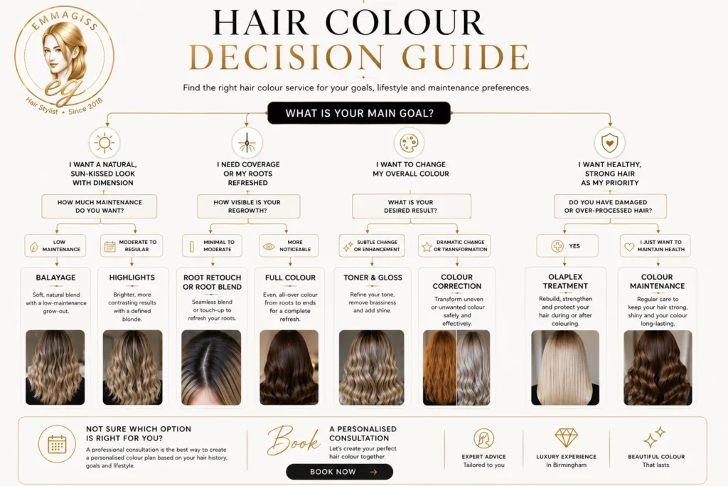 Which Hair Colour Service Is Right for You? hair colour service decision guide