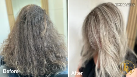 Soft blonde balayage hair transformation in Birmingham