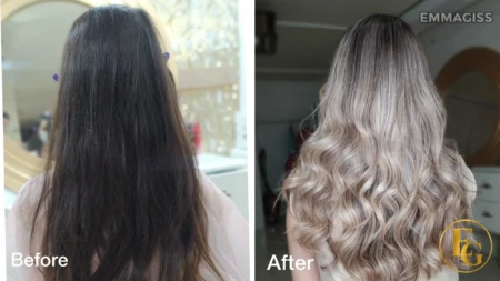 creamy blonde balayage